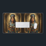 Wadjet – Egyptian Cobra Goddess´2 Desk Mat<br><div class="desc">Wadjet is a cobra goddess in Egyptian mythology and a protector of the pharaoh and Lower Egypt. She represents protection,  power,  and royal authority.</div>