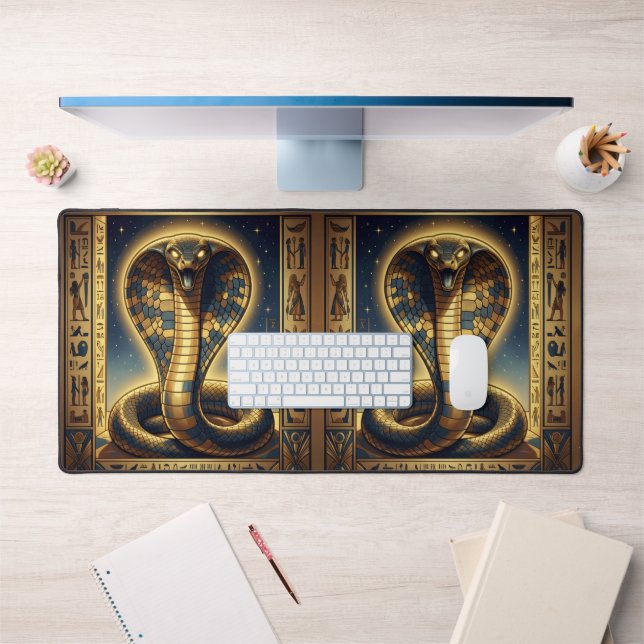 Wadjet – Egyptian Cobra Goddess´3 Desk Mat (Office 1)