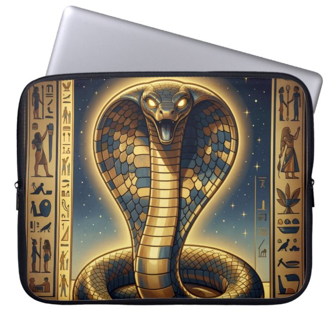 Wadjet – Egyptian Cobra Goddess´3 Laptop Sleeve (Front)