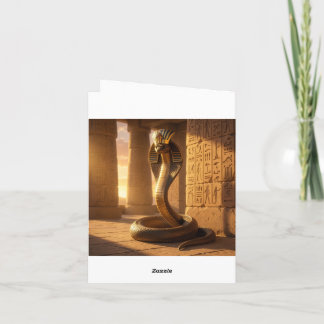 Wadjet – Egyptian Cobra Goddess´6 Holiday Card