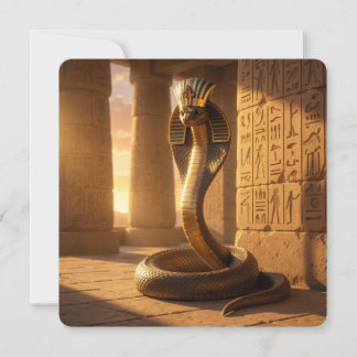Wadjet – Egyptian Cobra Goddess´6 Holiday Card