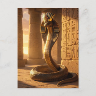 Wadjet – Egyptian Cobra Goddess´6 Holiday Postcard