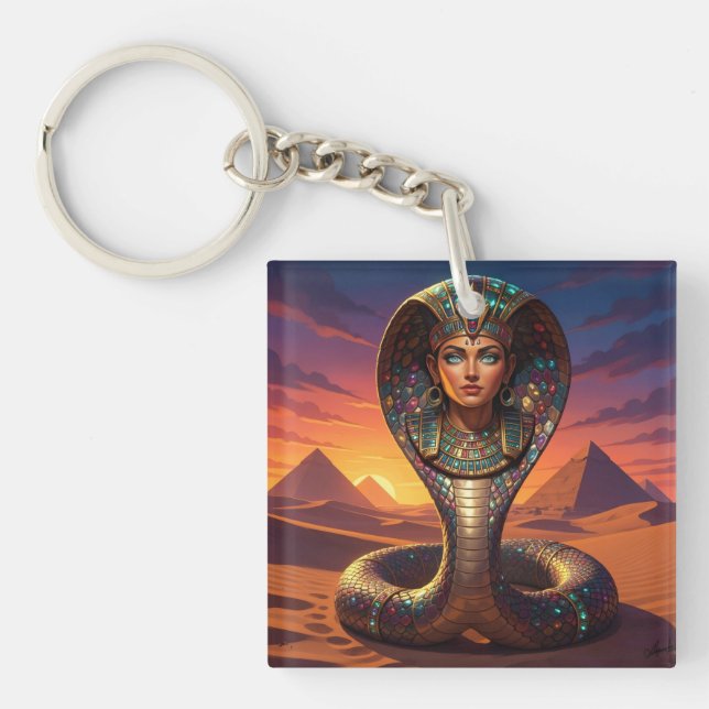 Wadjet – Egyptian Cobra Goddess´7 Key Ring (Front)