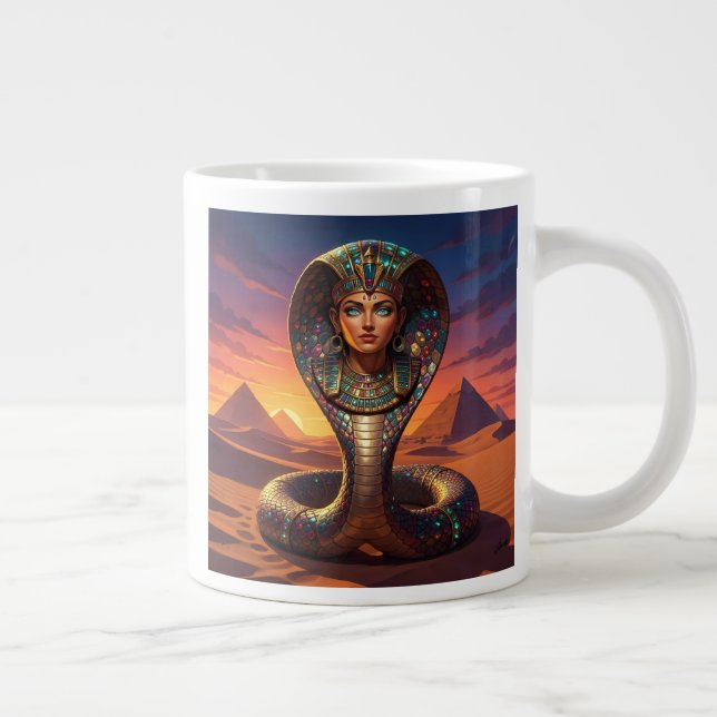 Wadjet – Egyptian Cobra Goddess´7 Large Coffee Mug (Right)