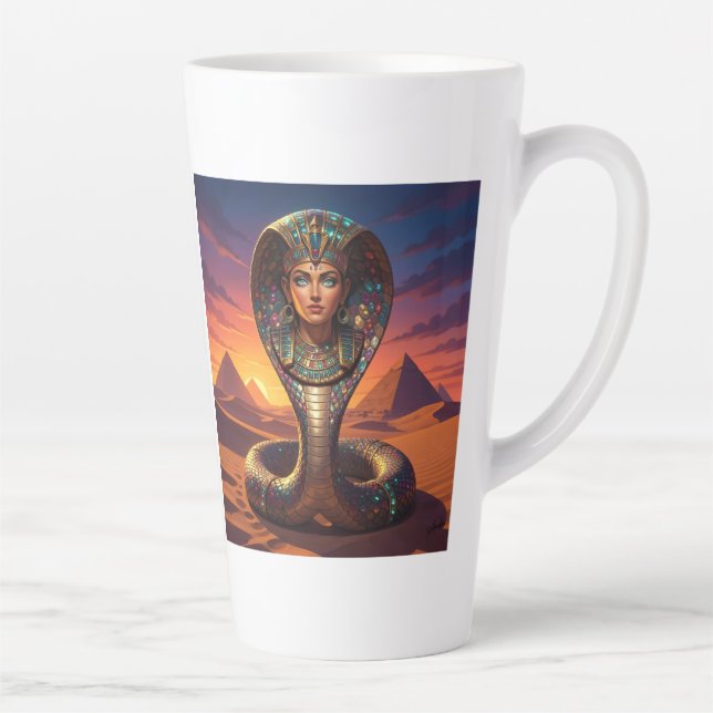 Wadjet – Egyptian Cobra Goddess´7 Latte Mug (Right)