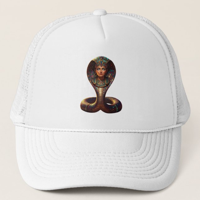 Wadjet – Egyptian Cobra Goddess´7 Trucker Hat (Front)