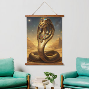 Wadjet – Egyptian Cobra Goddess Hanging Tapestry