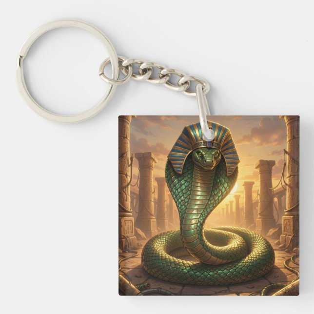 Wadjet – Egyptian Snake Goddess´6 Key Ring (Front)