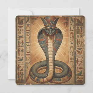 Wadjet – Egyptian Snake Goddess´7 Holiday Card