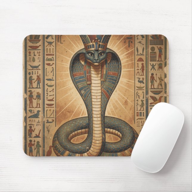 Wadjet - Egyptian Snake Goddess´7 Mouse Pad (With Mouse)