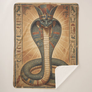 Wadjet – Egyptian Snake Goddess´7 Sherpa Blanket