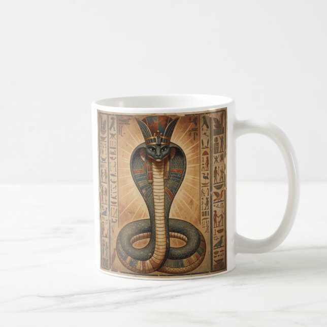 Wadjet – Egyptian Snake Goddess Coffee Mug (Right)