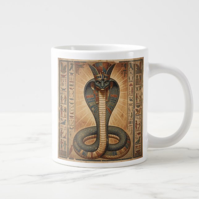 Wadjet – Egyptian Snake Goddess Large Coffee Mug (Right)