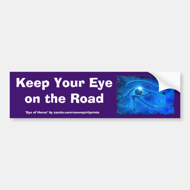 WADJET EYE OF HORUS Fantasy Bumper Sticker (Front)