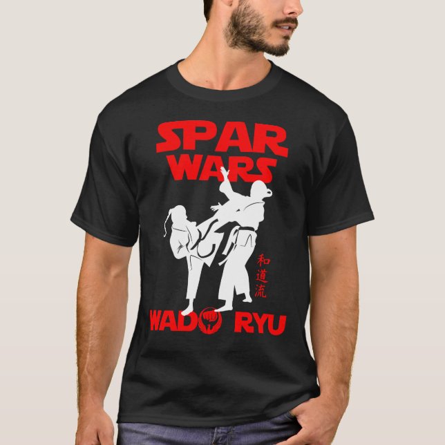 Wado Ryu Karate Kumite Spar Wars - Budo T-Shirt (Front)