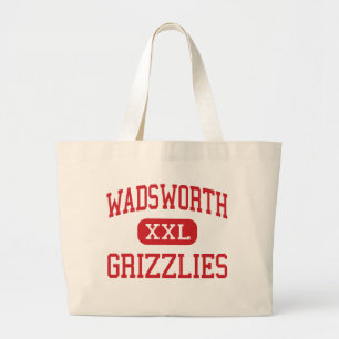 Wadsworth - Grizzlies - High - Wadsworth Ohio Large Tote Bag