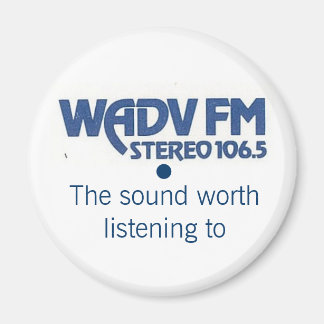 WADV 1970s logo Magnet