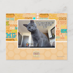 Wadya mean 'Get help'? Postcard