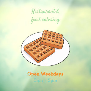 Waffle cartoon illustration