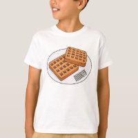 Waffle cartoon illustration