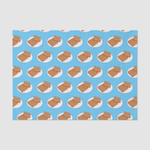 Waffle cartoon illustration tissue paper