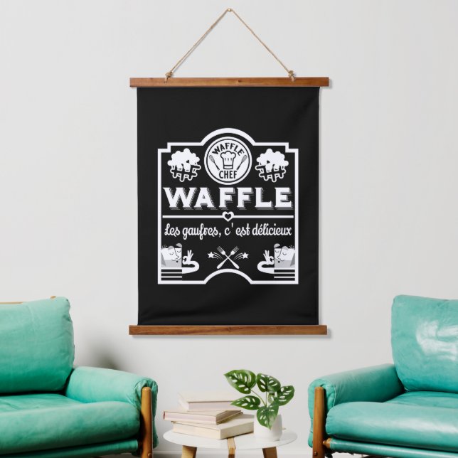 Waffle Chef Hanging Tapestry (Living Room)