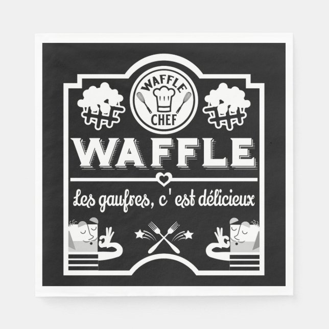Waffle Chef Napkin (Front)