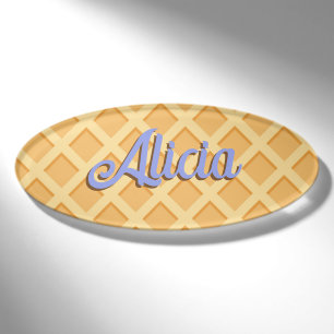 Waffle Cone Name Tag