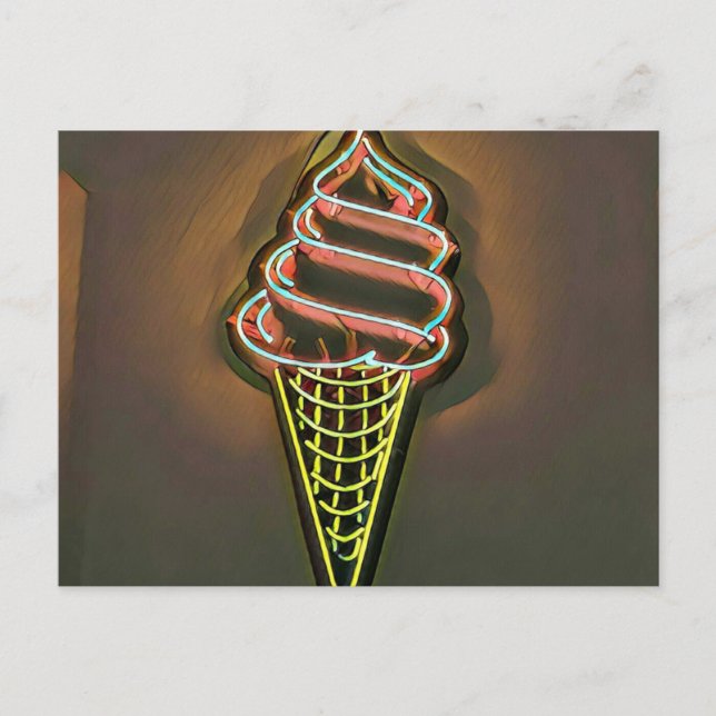 Waffle cone postcard (Front)
