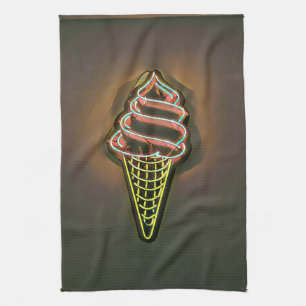 Waffle cone tea towel