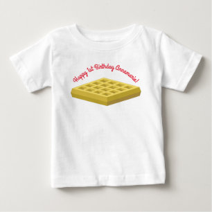 Waffle Cute Breakfast Birthday Party Baby T-Shirt
