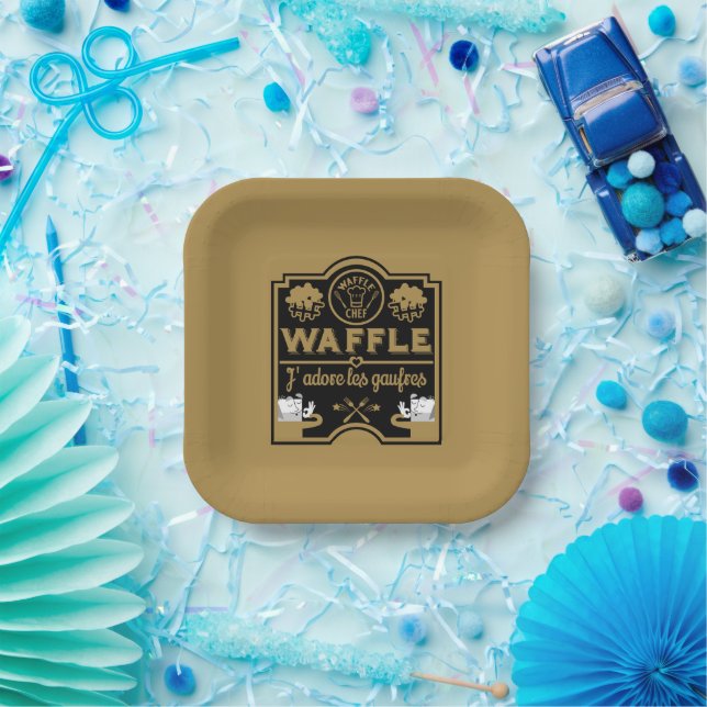 Waffle Day Paper Plate (Party)
