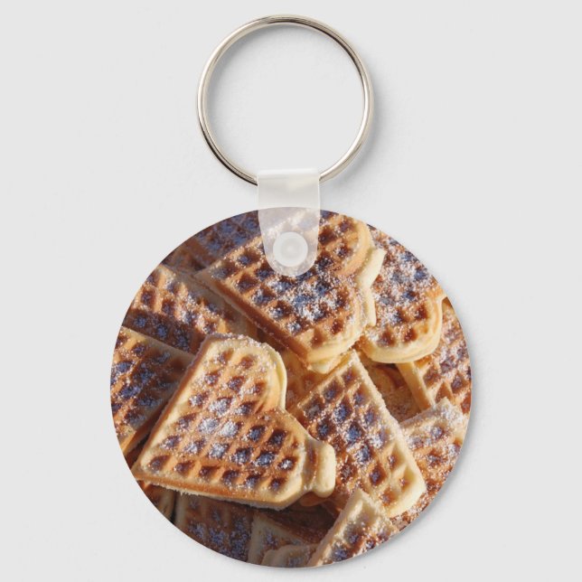 Waffle Hearts Key Ring (Front)