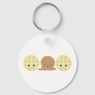 waffle ice cream sandwich key ring