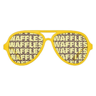 Waffle lover obsession party shades fun sunglasses