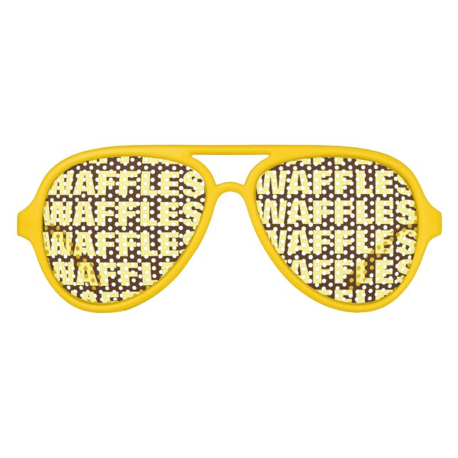 Waffle lover obsession party shades fun sunglasses (Front)