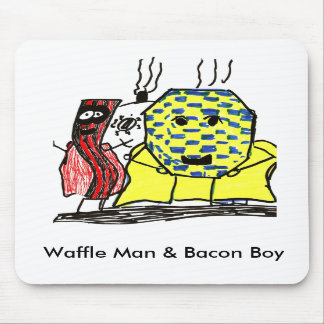 Waffle Man & Bacon Boy Mouse Pad