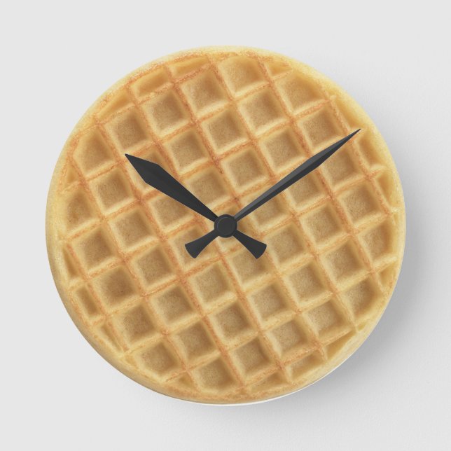 Waffle Round Clock (Front)