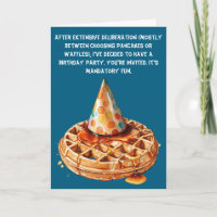 Waffle-Themed Satirical Birthday Bash