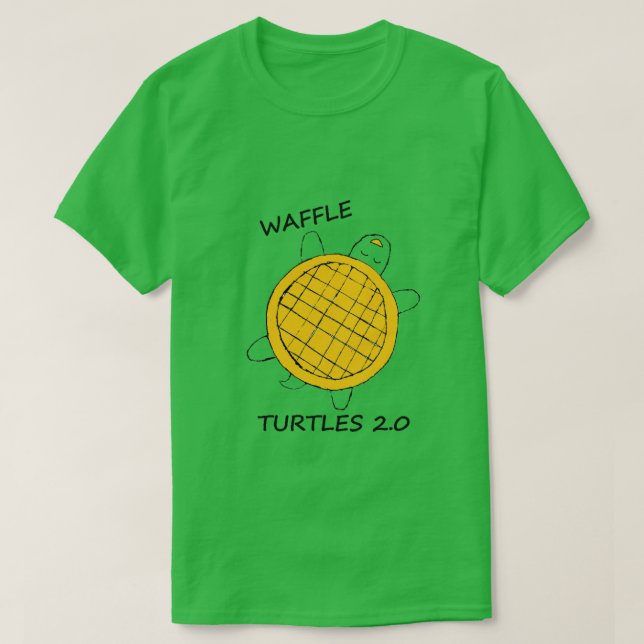 Waffle Turtles T-Shirt (Design Front)