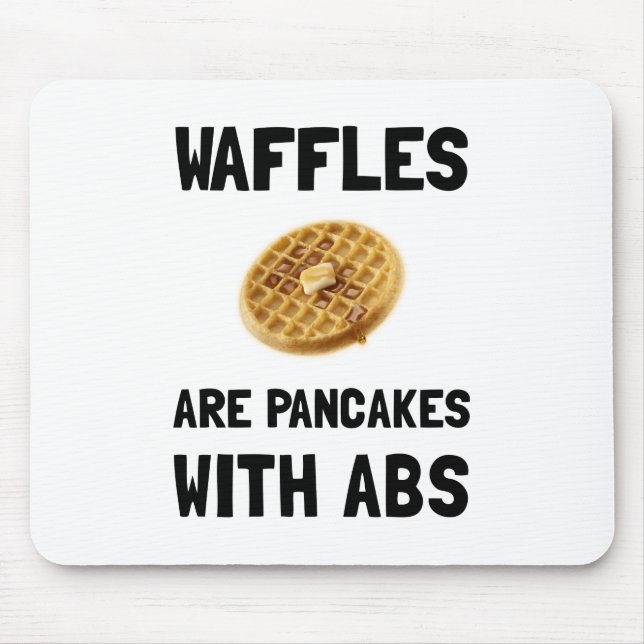 Waffles Abs Mouse Pad (Front)
