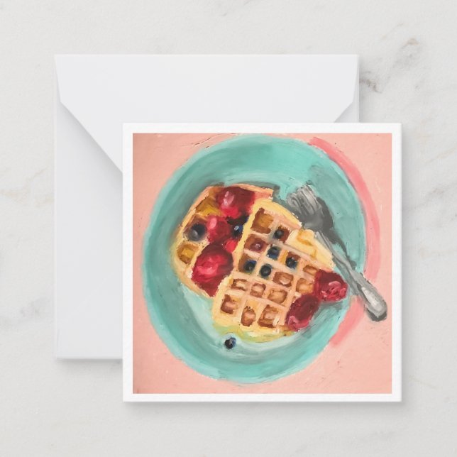 Waffles and Berries Card (Front)