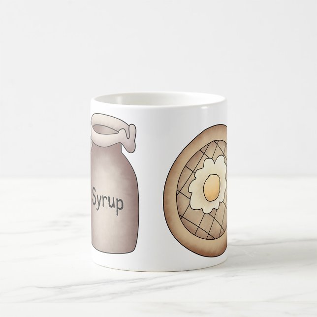 Waffles And maple Syrup Food Coffee Mug (Creator Uploaded)