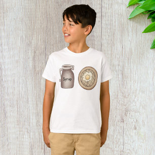 Waffles And maple Syrup Food T-Shirt