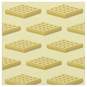 Waffles Cute Breakfast Kids Fabric