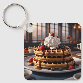 Waffles Key Ring