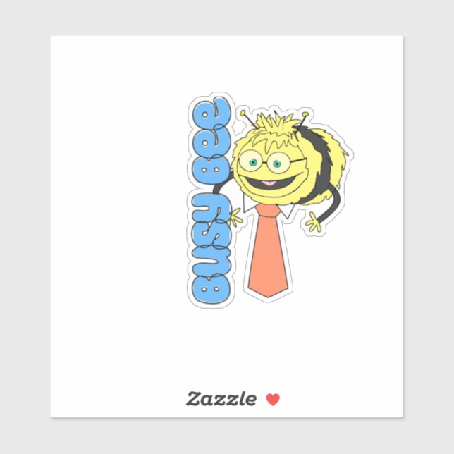 Waffles+Mochi-Busy Bee Vinyl Sticker (Sheet)