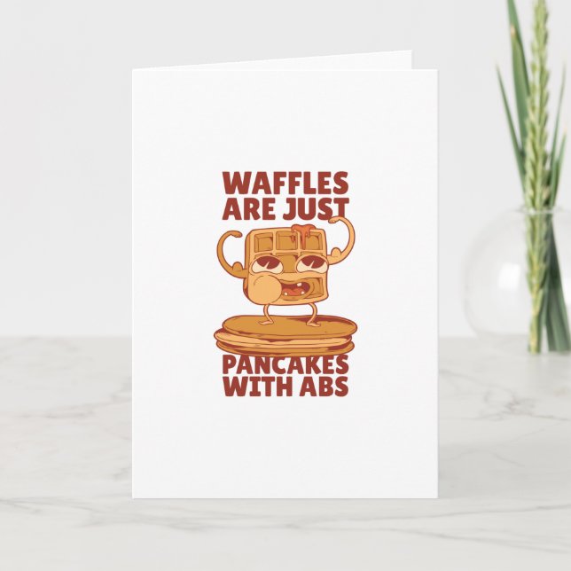 Waffles pancakes card (Front)