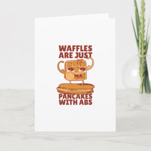 Waffles pancakes card