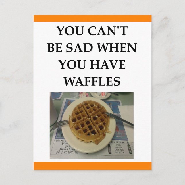 WAFFLES POSTCARD (Front)